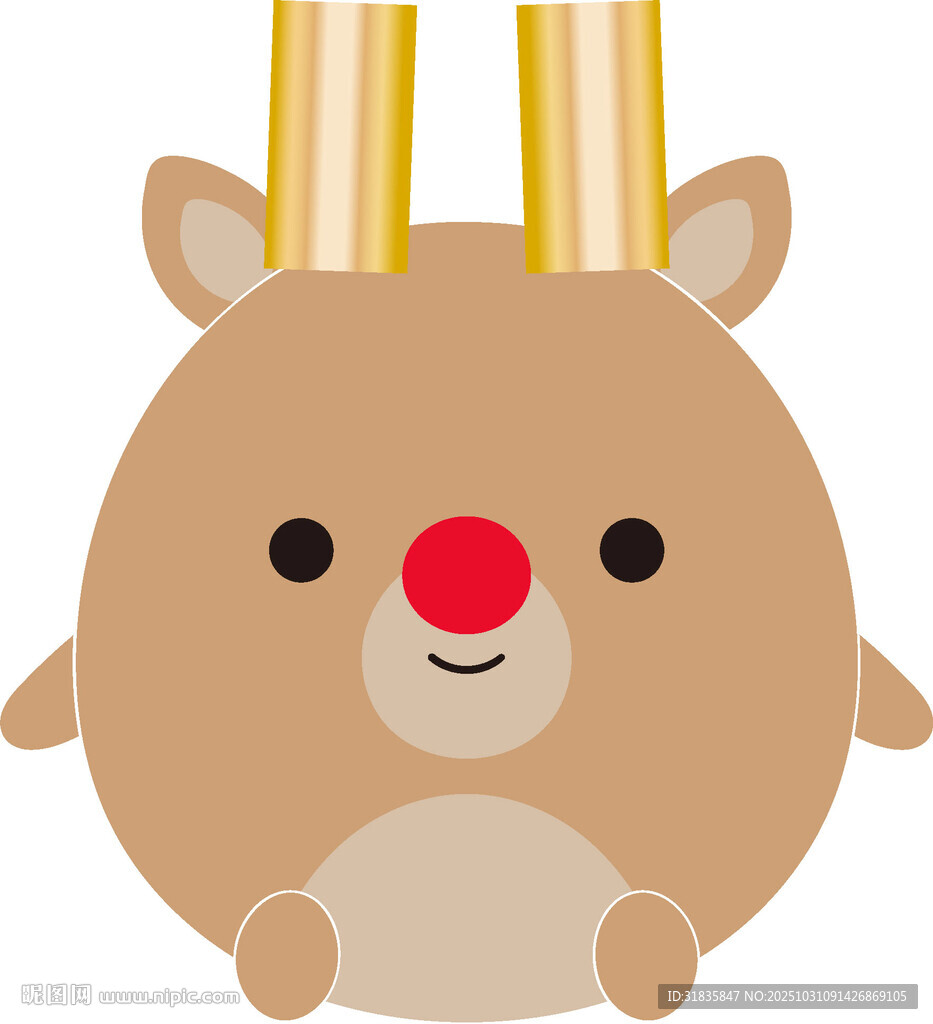 可爱卡通小鹿形象