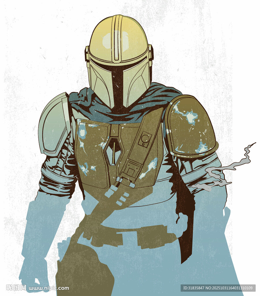 曼达洛人形象插画