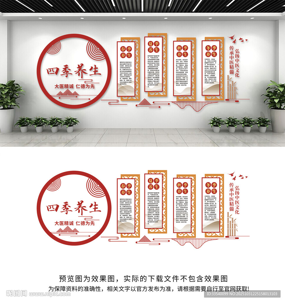 四季养生文化墙