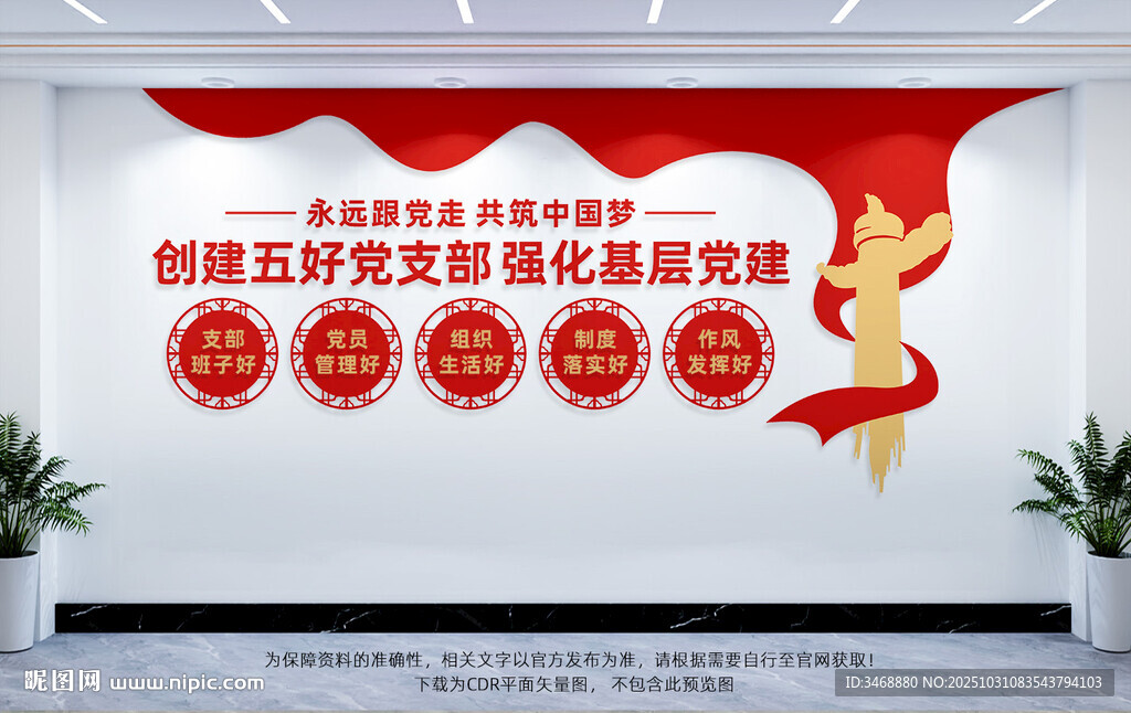 五好党支部文化墙