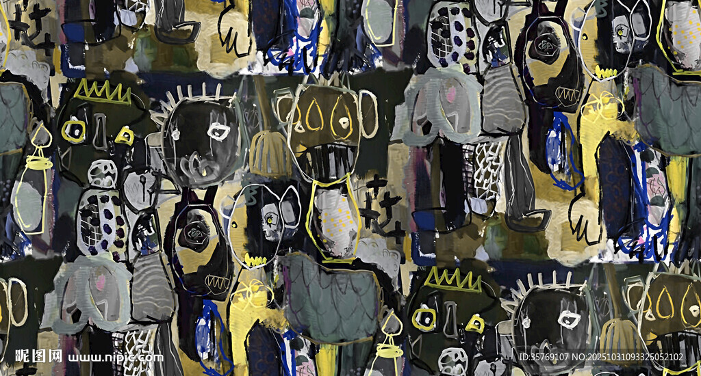 复古风格人物图案设计