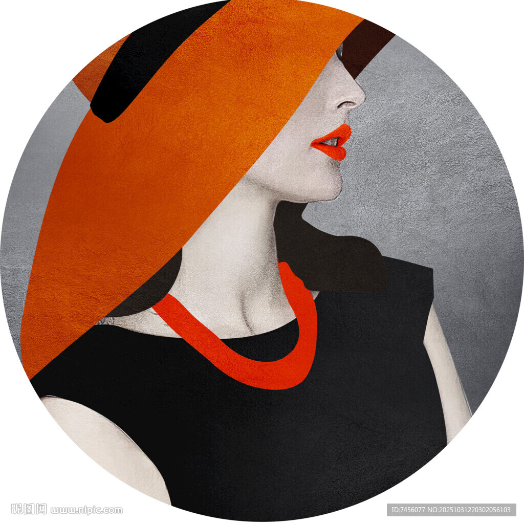 复古时尚女士的优雅装扮