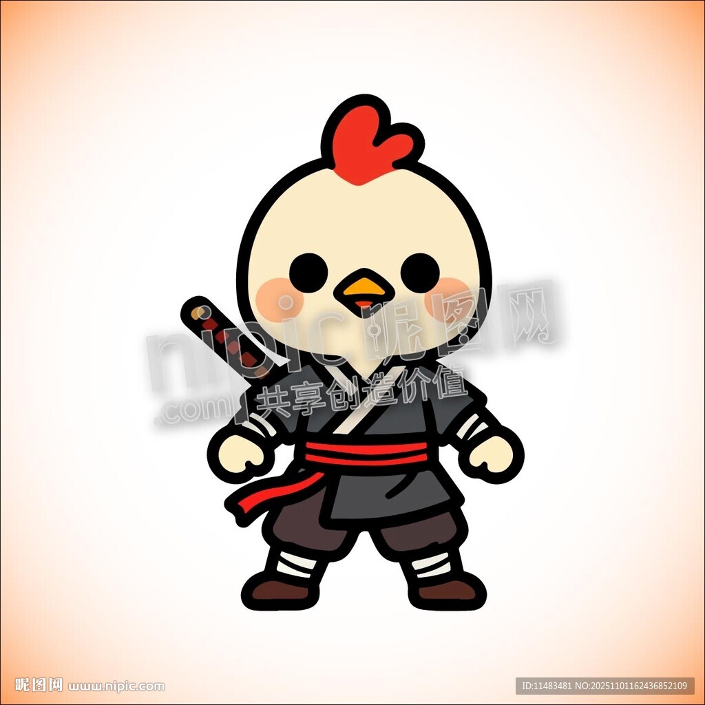 卡通武侠小鸡古装