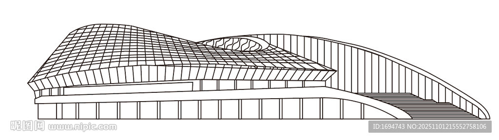 现代风格独特建筑外观