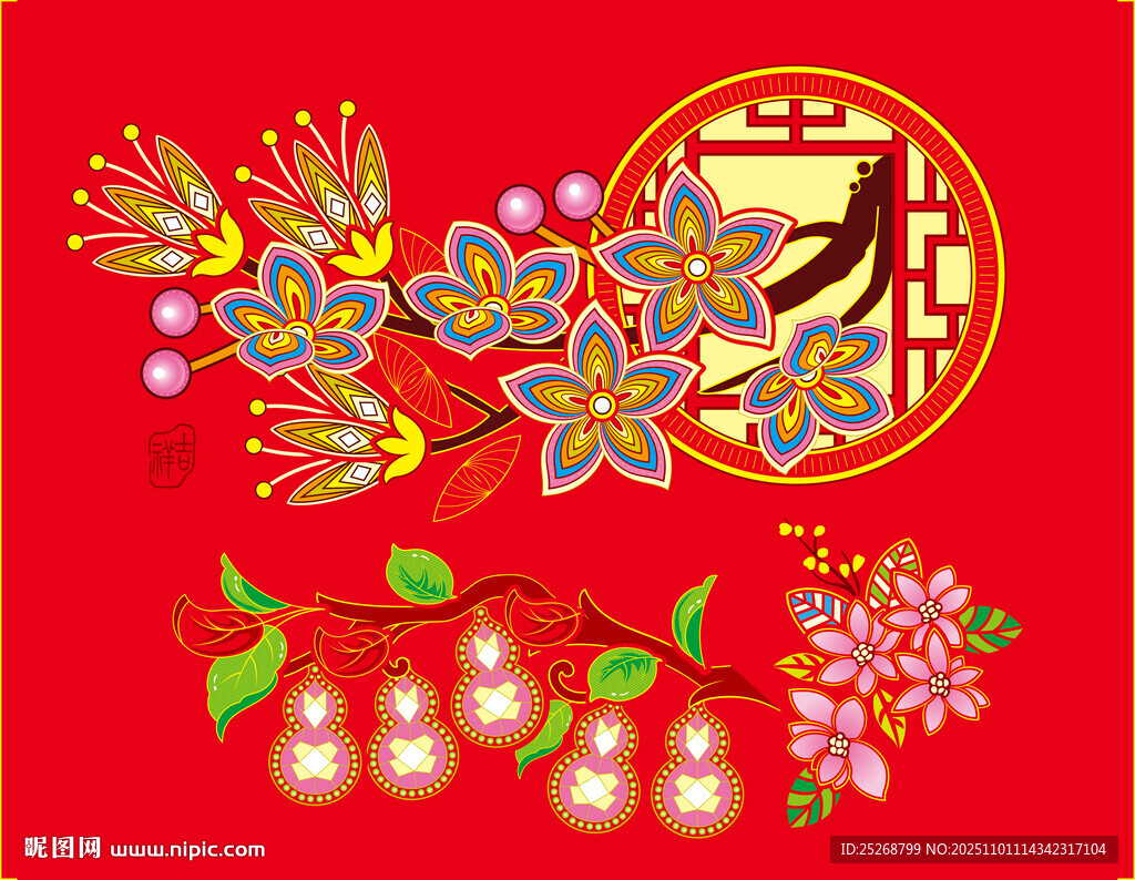 花 葫芦 年画