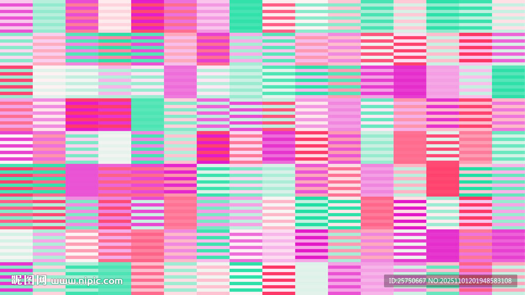 多彩方块拼接抽象背景图