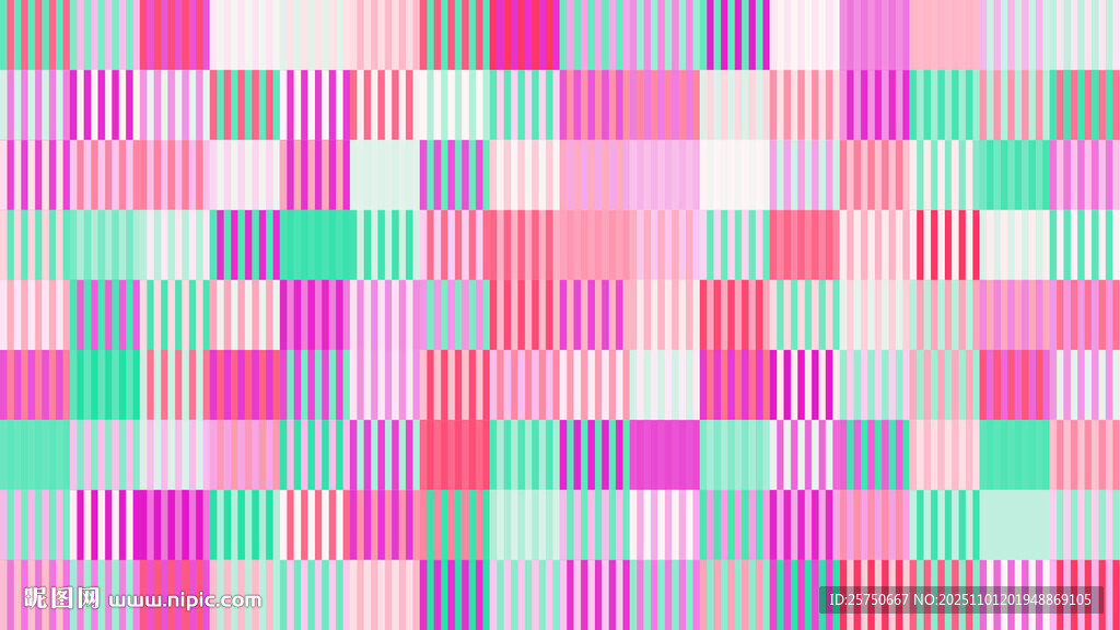 多彩方块马赛克背景图案