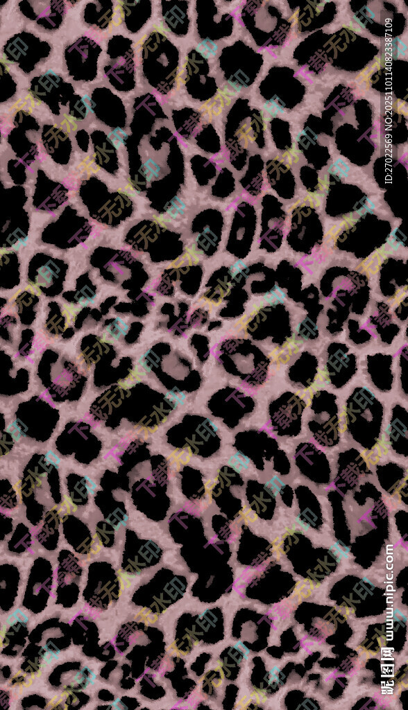粉色豹纹图案纹理