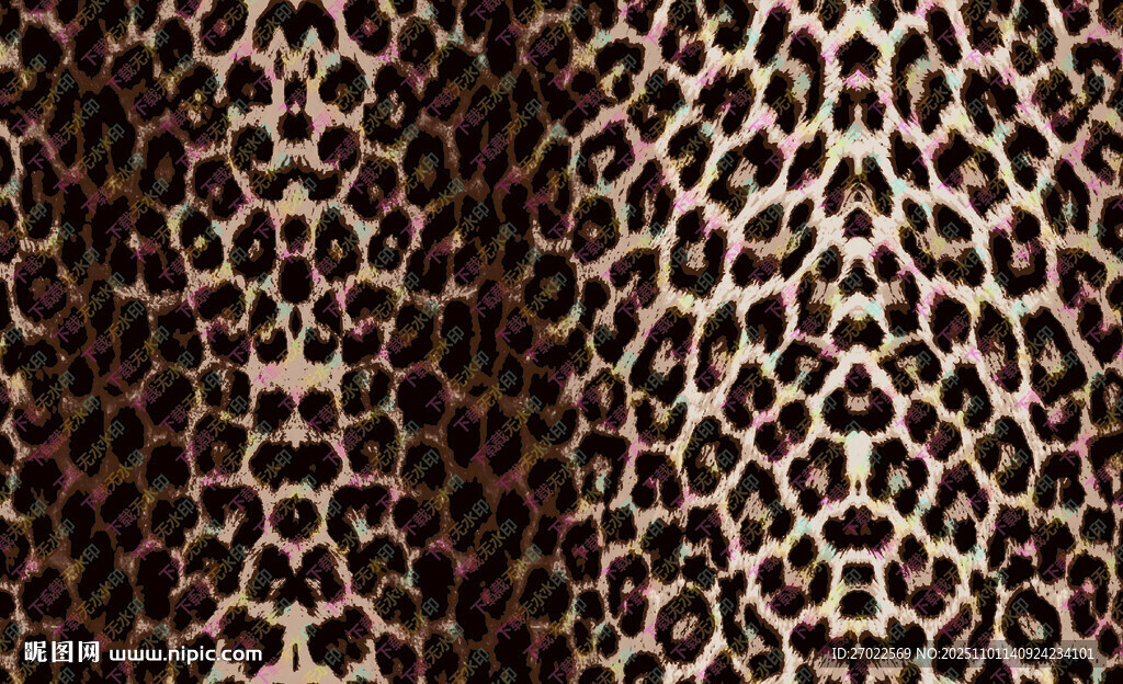 豹纹图案布料纹理