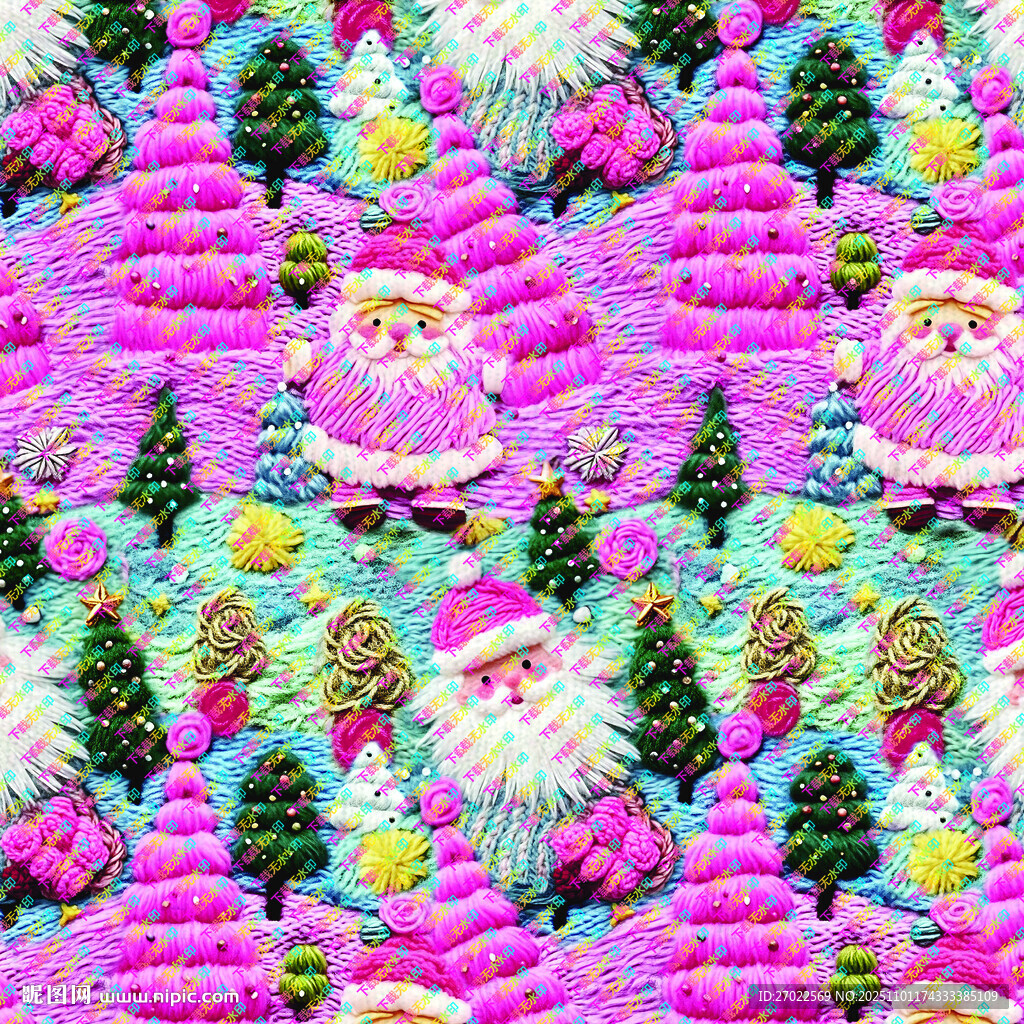 梦幻森林风多彩图案