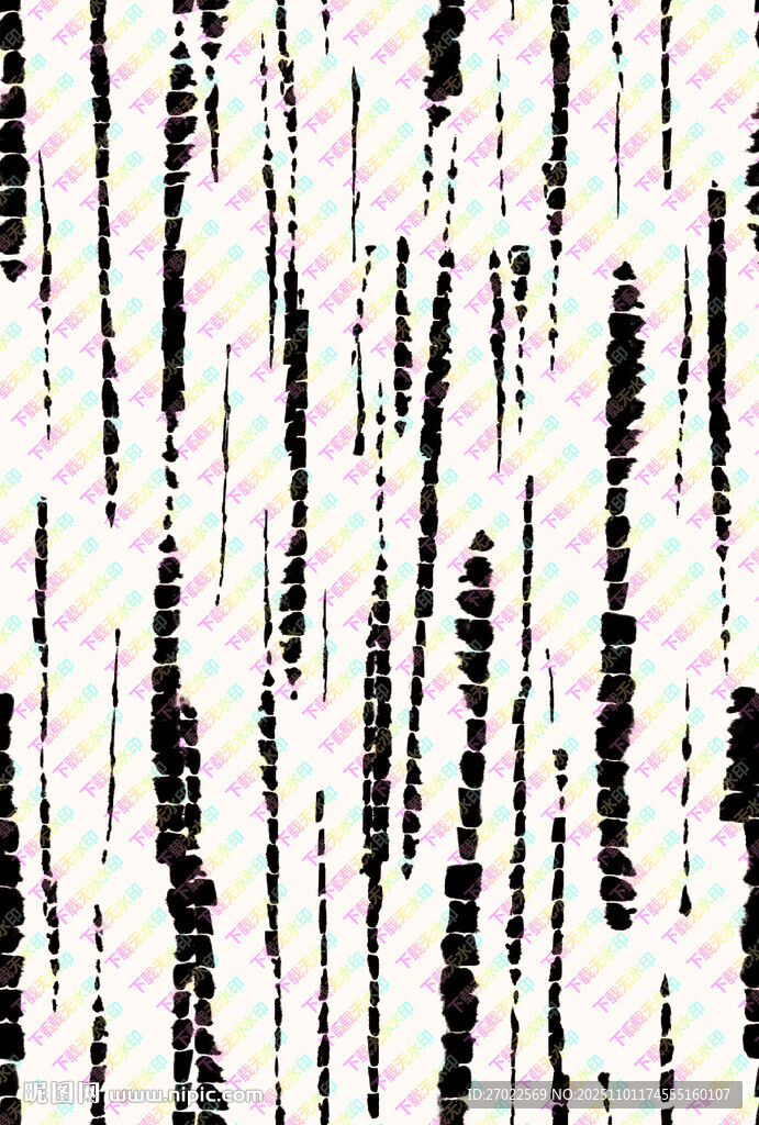 黑白竖条纹抽象纹理图案