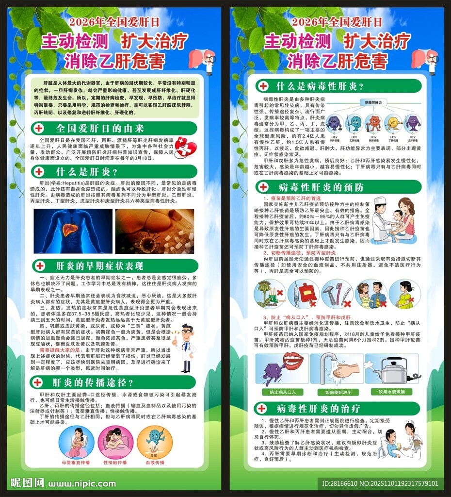 全国爱肝日展架