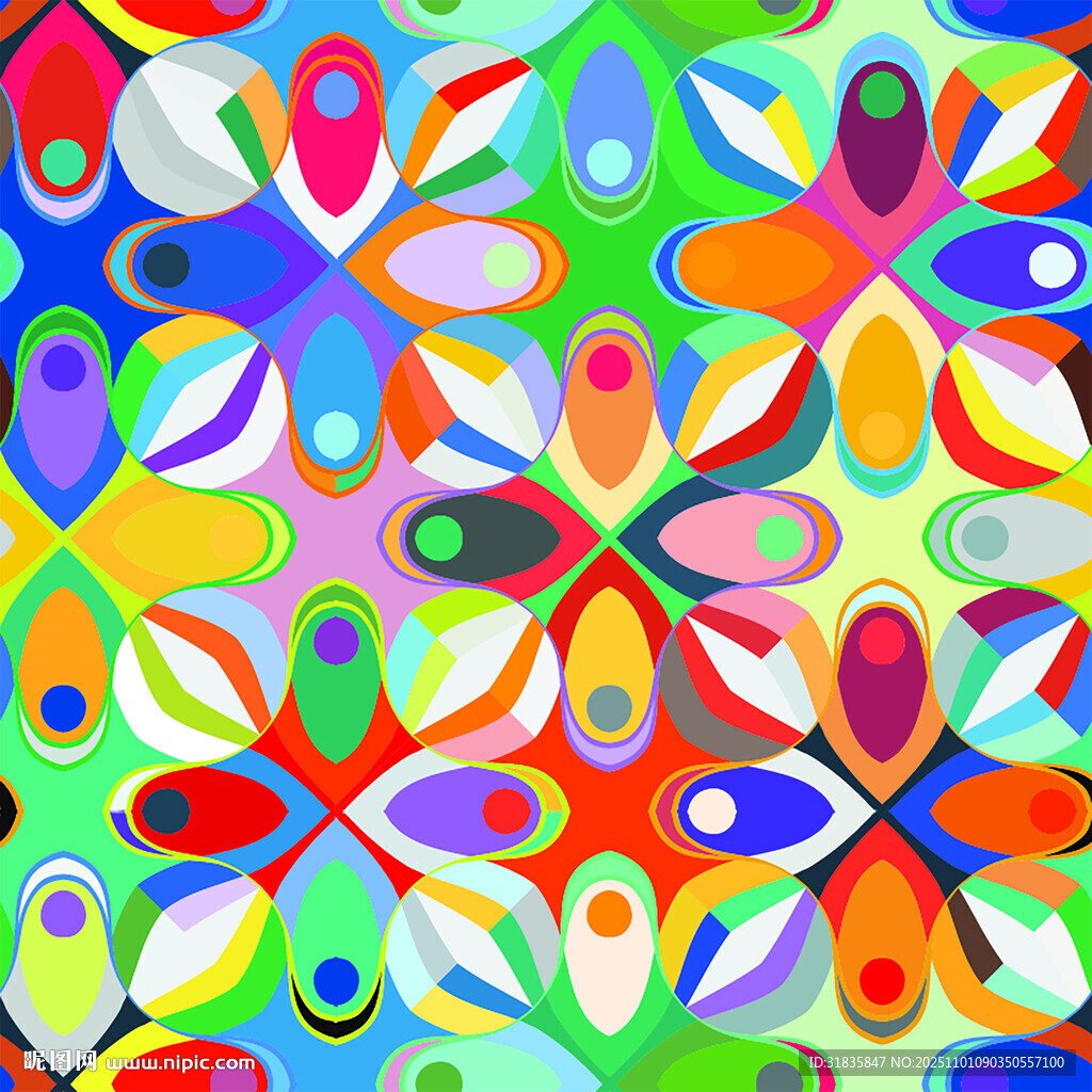 多彩几何图案抽象艺术背景