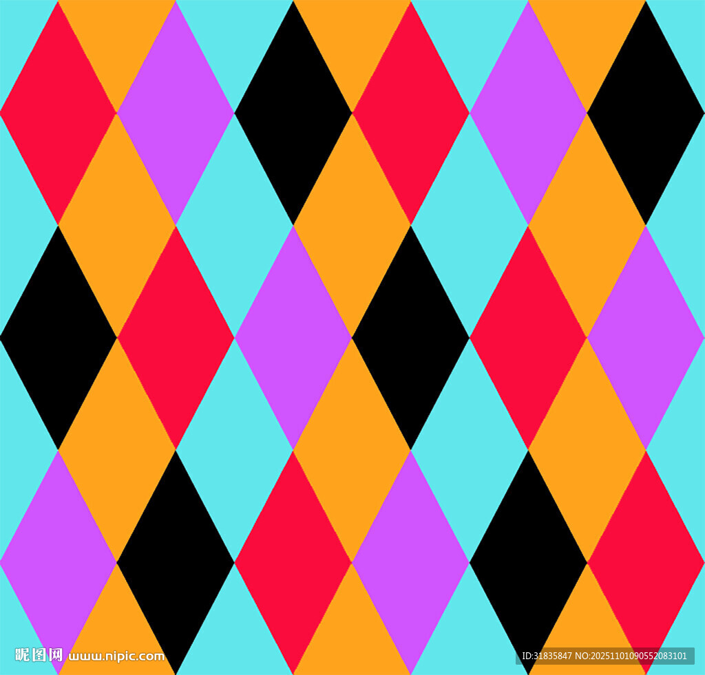 多彩菱形几何图案背景