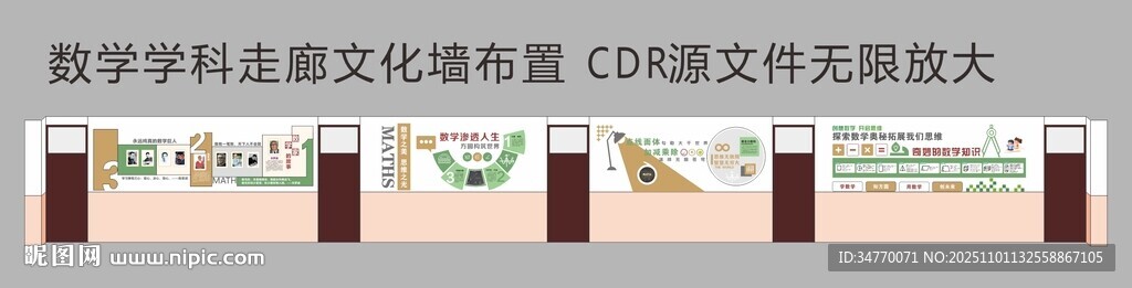 数学学科文化墙布置