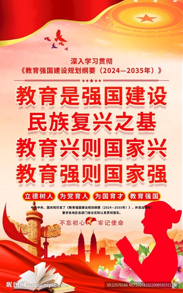 教育强国建设宣传海报