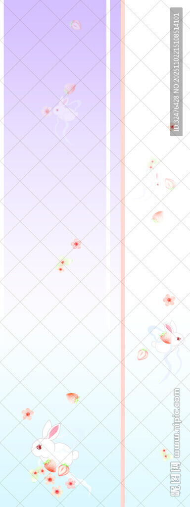 梦幻渐变花卉背景图