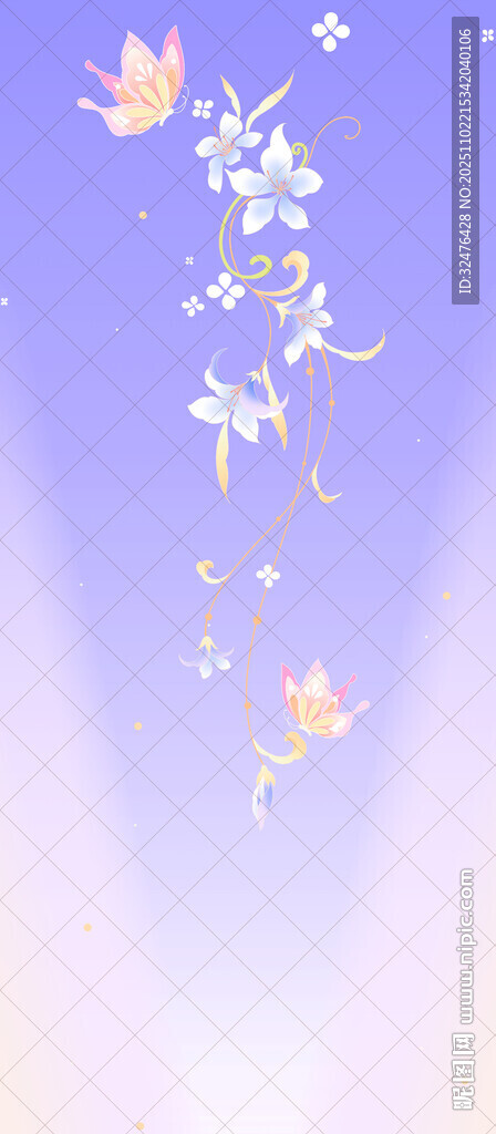 梦幻星空花朵漂浮场景