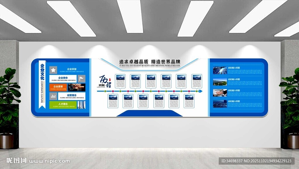 医院历程文化墙形象墙