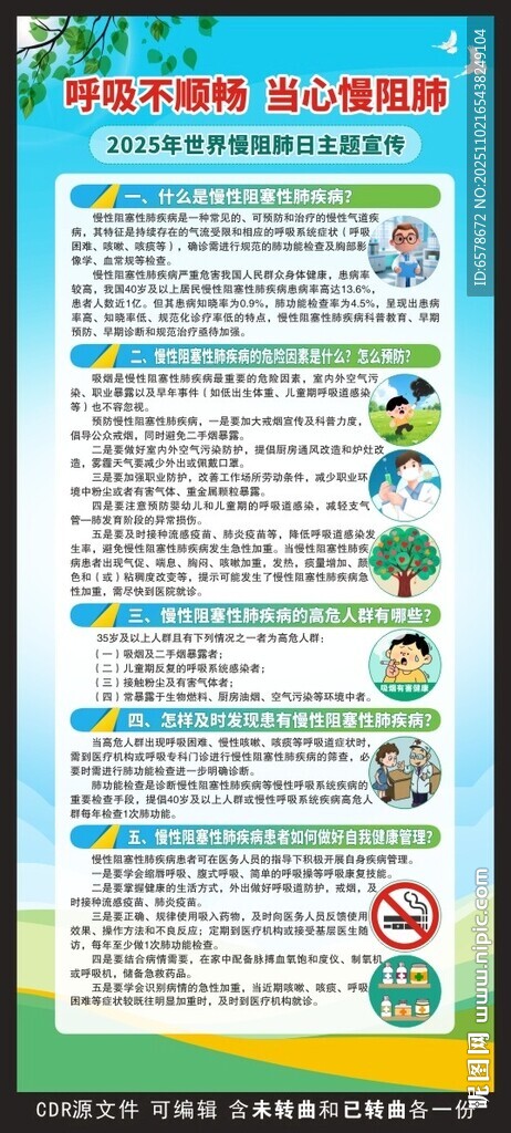 2025世界慢阻肺日展架