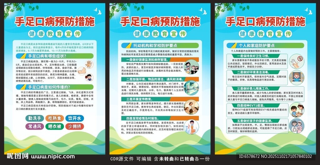 预防手足口病海报