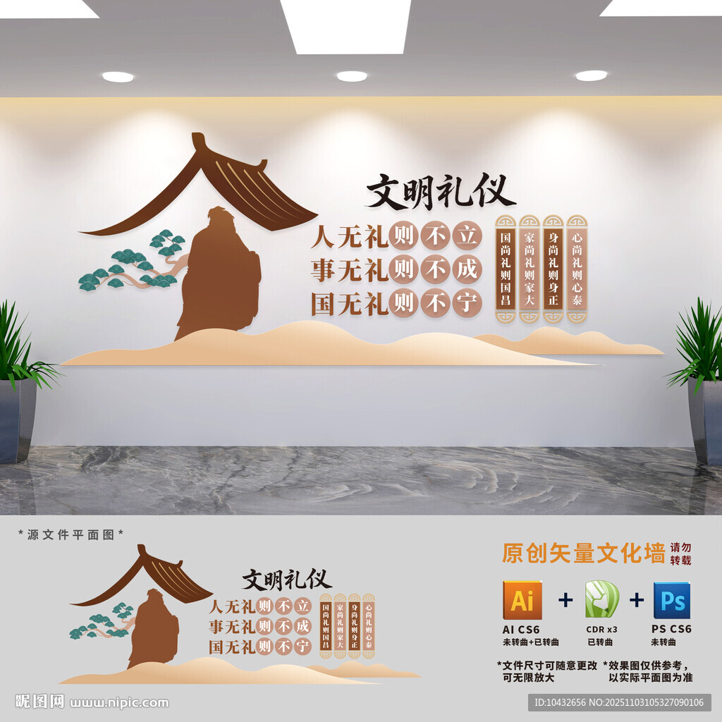 学校文明礼仪文化墙