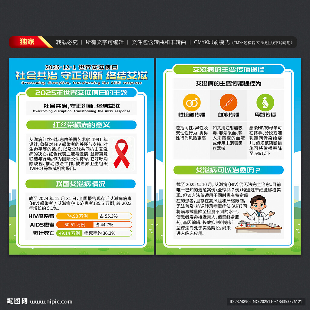 世界艾滋病日宣传单