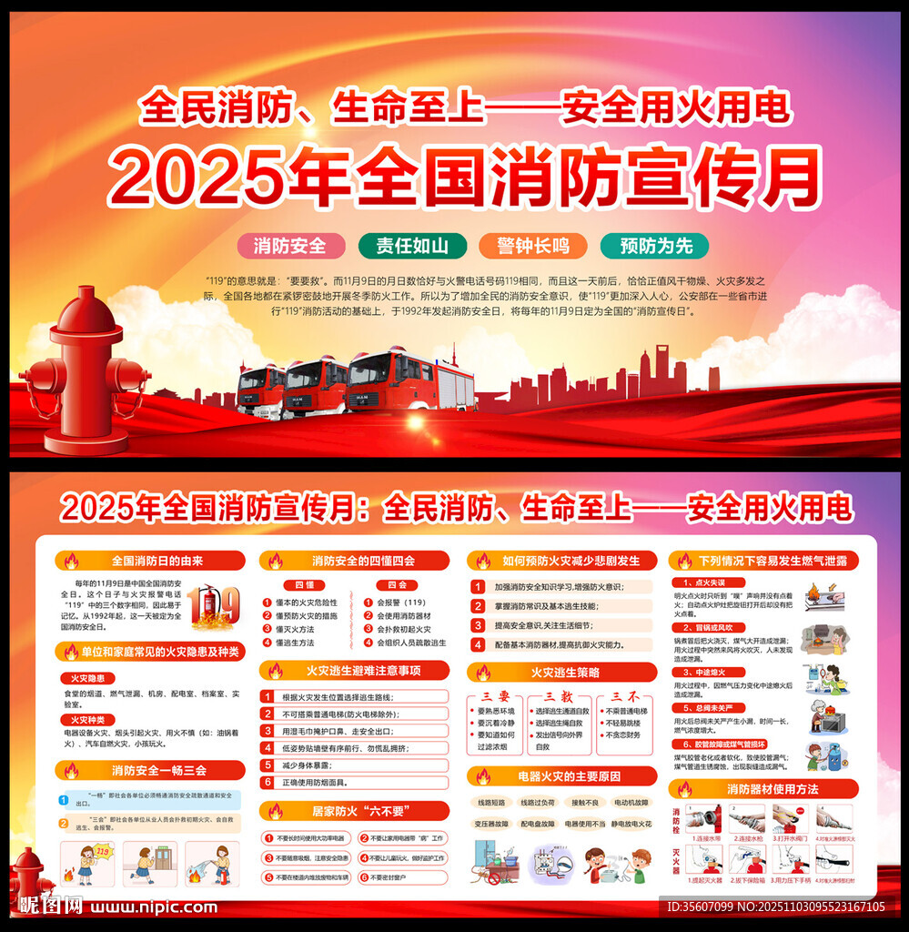 2025年消防月活动宣传栏