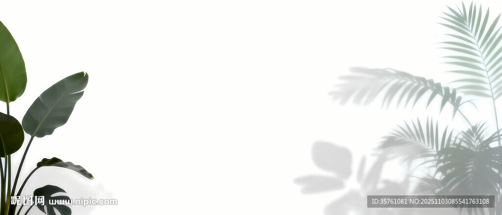 雾气磨砂膜效果绿植贴图