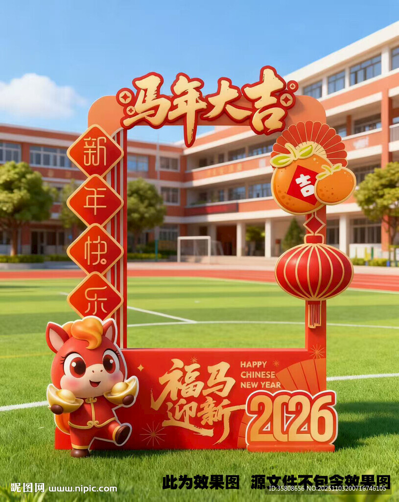2026马年拍照框