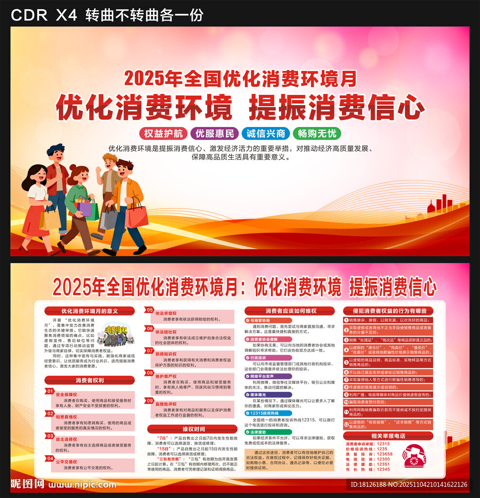 优化消费环境月展板宣传栏