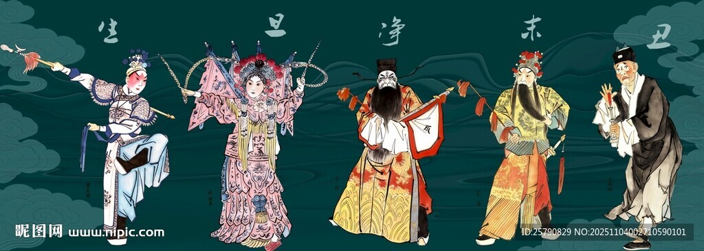 京剧戏曲生旦净末丑