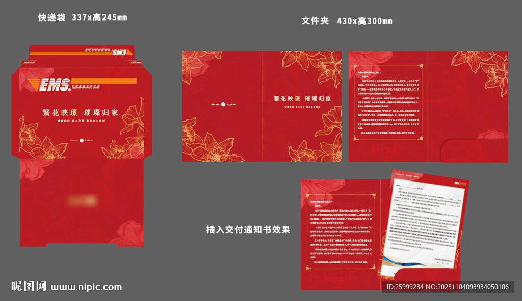 快递袋及折页效果图