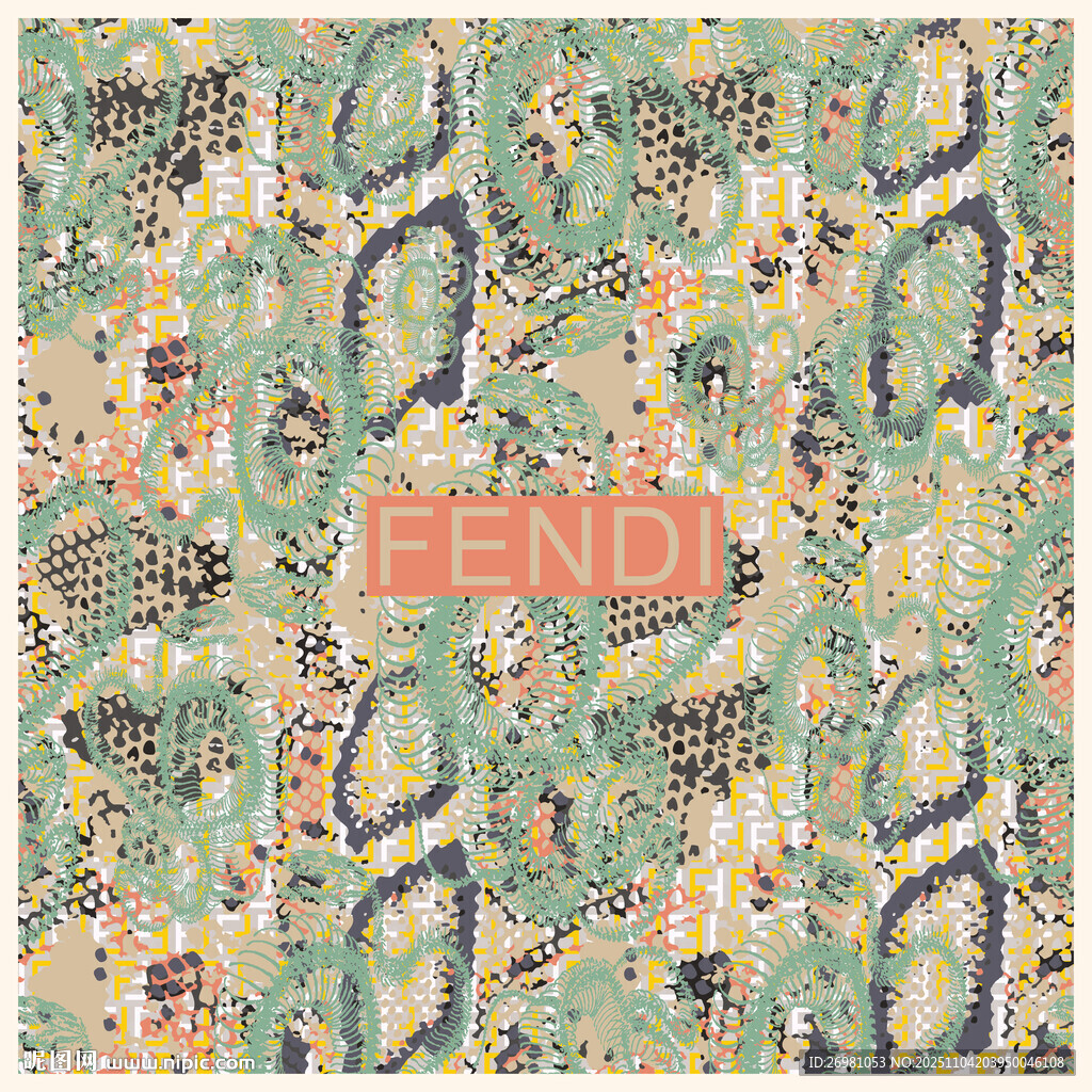 复古风几何图案地毯