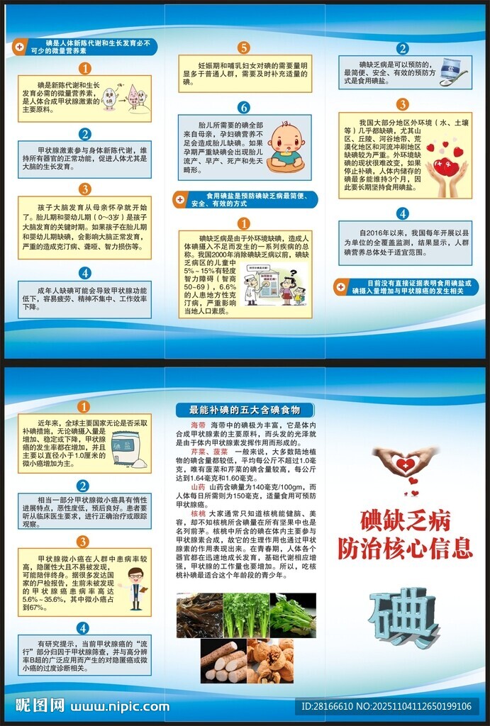 防治碘缺乏病日三折页