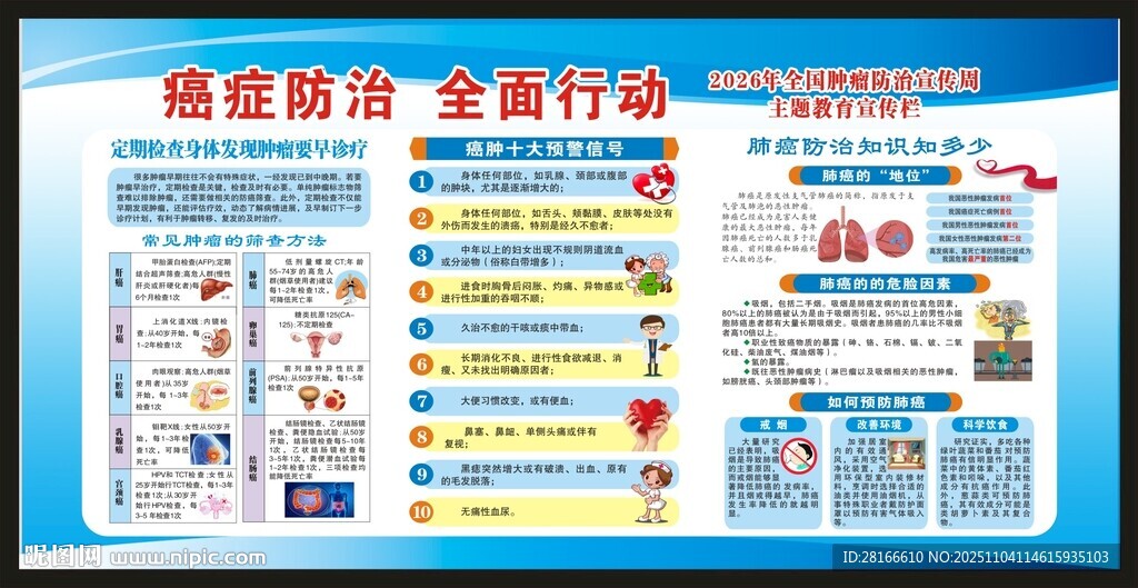 全国肿瘤防治宣传周宣传栏