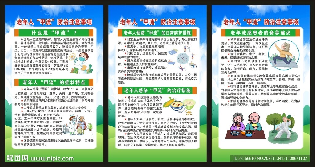 预防甲流知识展板