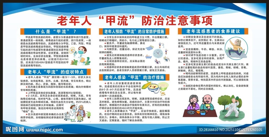 预防甲型流感宣传栏