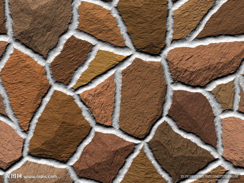 石头墙面无缝拼图