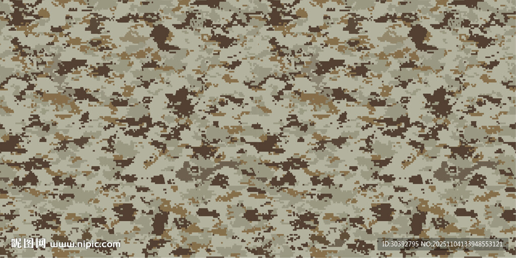 数码迷彩纹理连续无缝图案