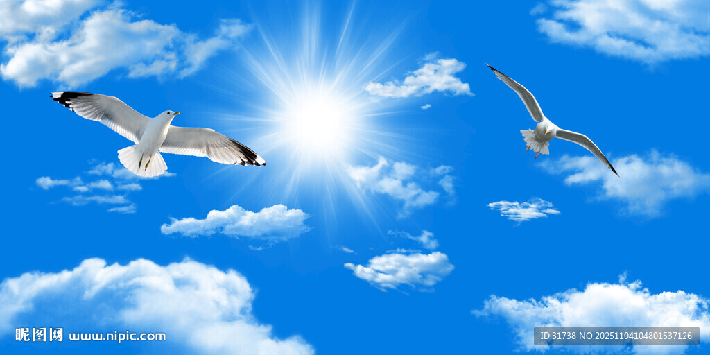 蓝天白云天花软膜