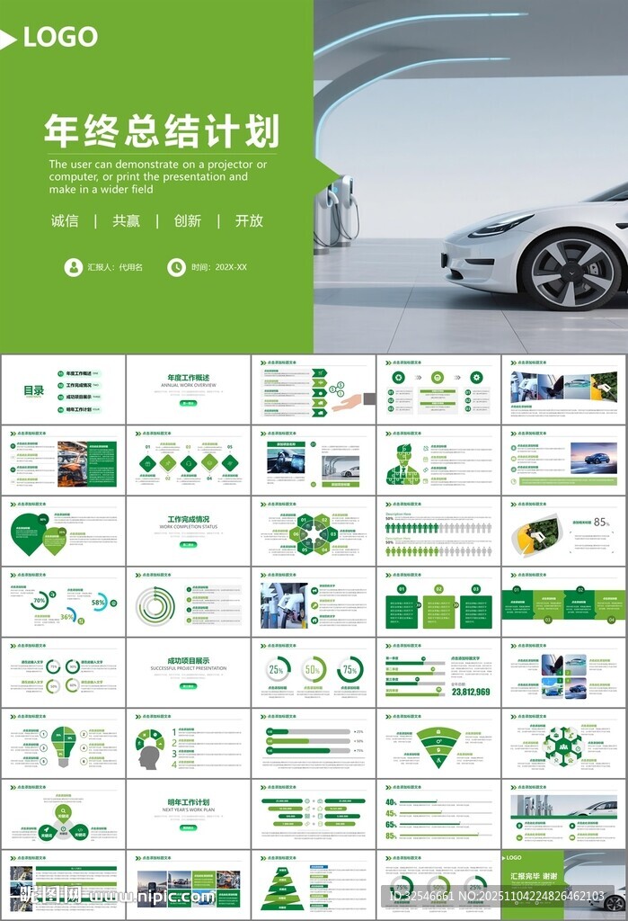 新能源汽车电动车行业PPT