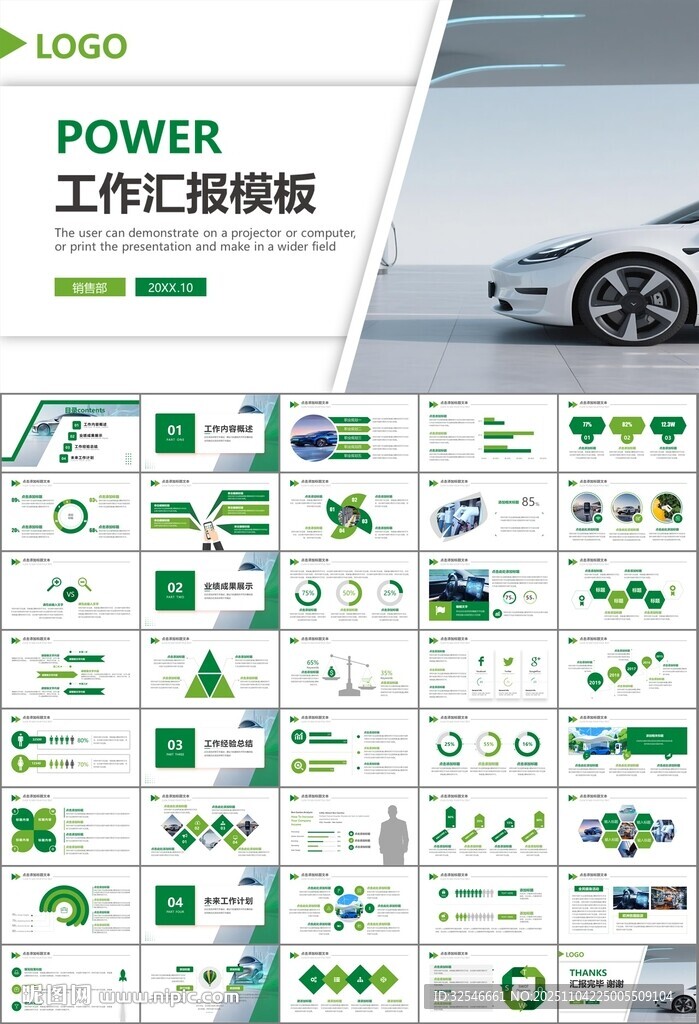 新能源汽车电动车行业PPT