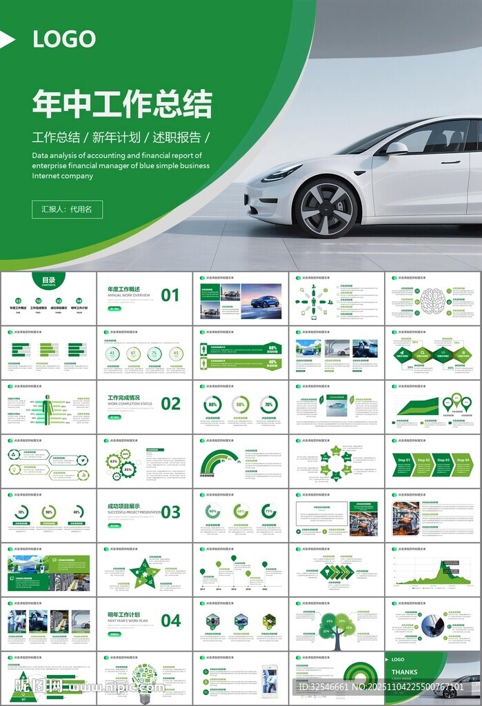 新能源汽车电动车行业PPT