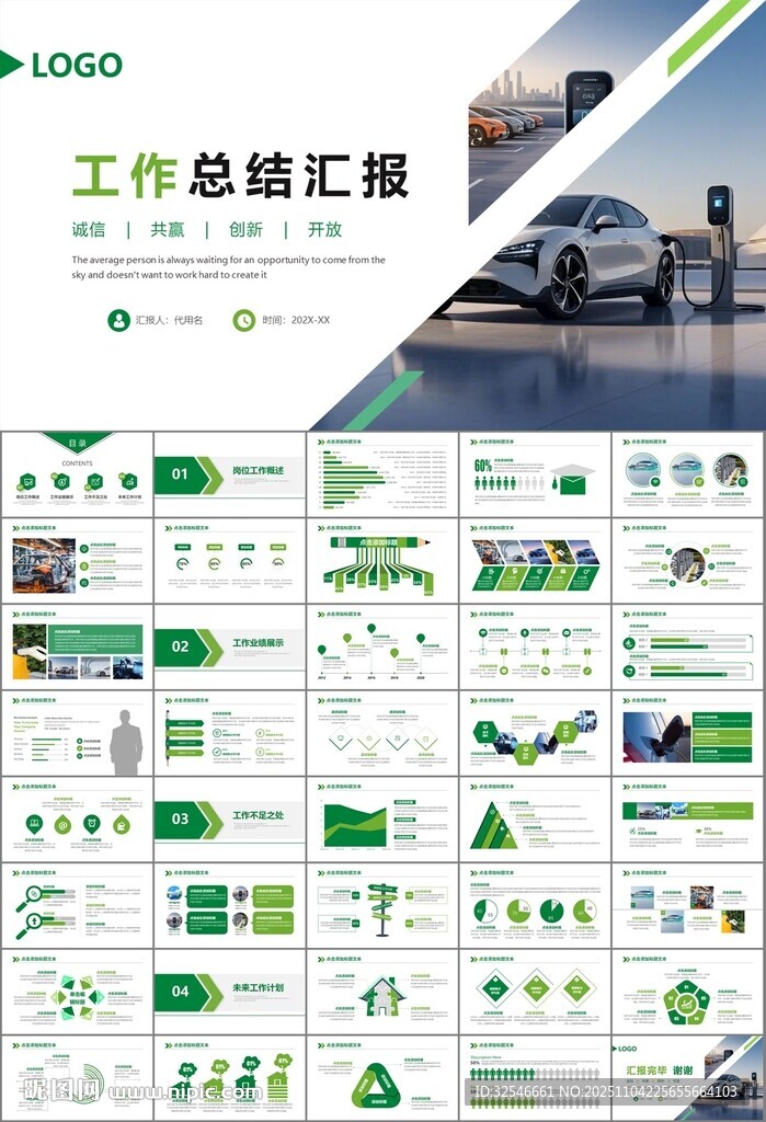 新能源汽车电动车行业PPT