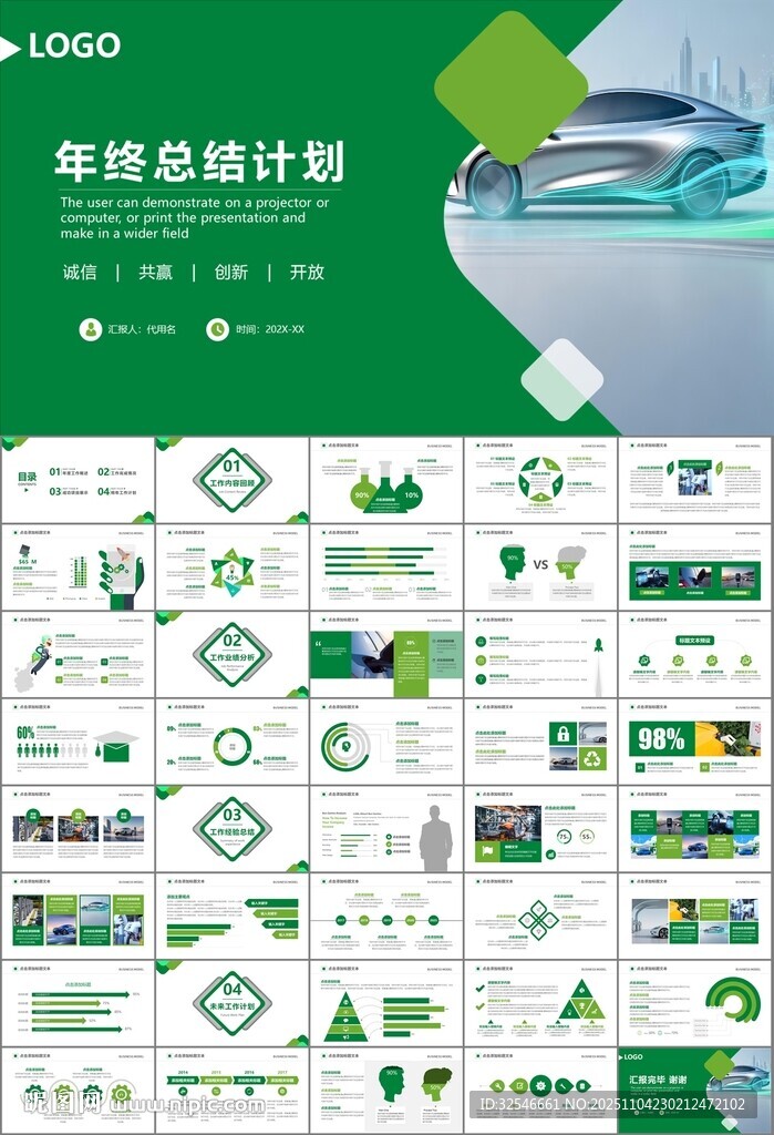 新能源汽车电动车行业PPT