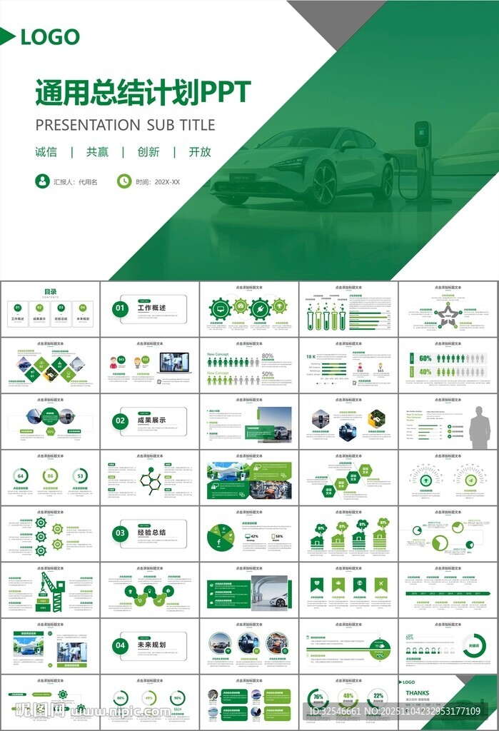 新能源汽车电动车行业PPT