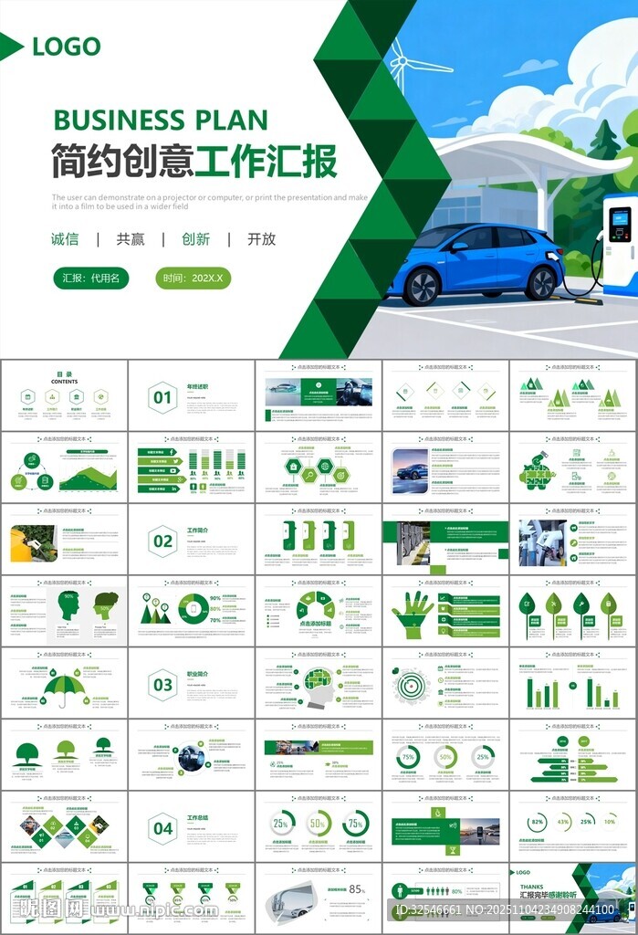 新能源汽车电动车行业PPT