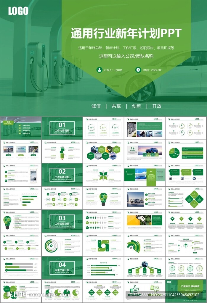 新能源汽车电动车行业PPT