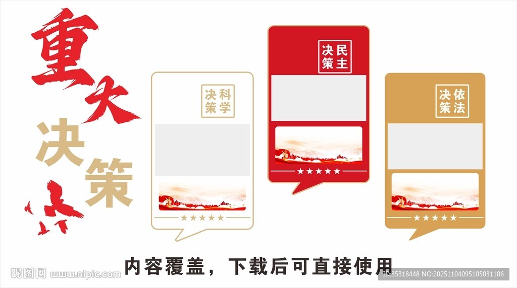 重大决策文化墙